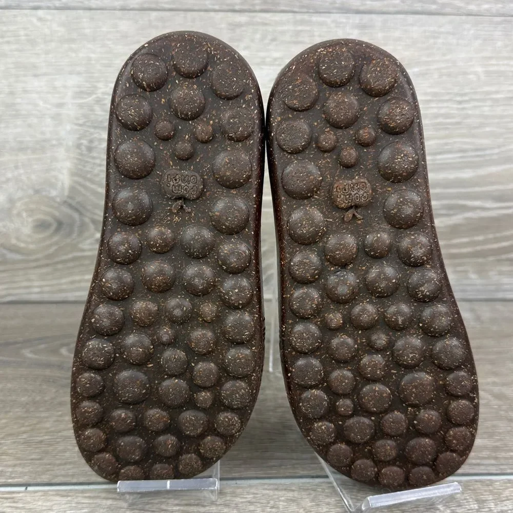 Pom D'Api Little Girl Sz 13/EU 30 Dark Brown Leather Inside Zip Ankle Boots
